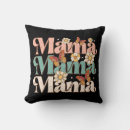 Recherche de typographie florale coussins Mother