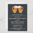 Recherche de de bière anniversaire invitations Noir