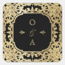 Recherche de cadre noir autocollants Noir et or