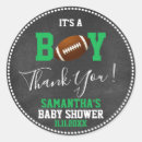 Search for football baby shower stickers Green