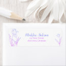 Search for purple tulips return address labels Pink