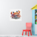 Search for crab posters Red