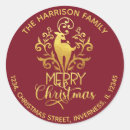 Search for gold deer stickers Elegant