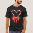 Search for candy cane heart tshirts Canes