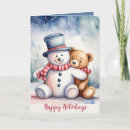 Search for frosty the snowman cards Watercolor