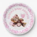 Search for teddy bear baby shower plates Gingham