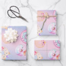 Search for rainbow unicorn wrapping paper Colourful