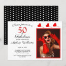 Search for red and black 50th birthday invitations Glam