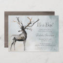 Search for antler baby shower invitations Little buck
