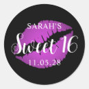 Recherche de rouge violet autocollants Embrasser