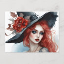 Recherche de jolie fille cartes postales Sorcière