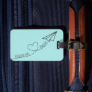 Search for airplane luggage tags Girly