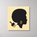 Search for african american canvas prints Natural hair