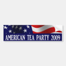 Search for tea party bumper stickers America