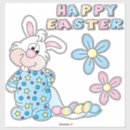 Search for blue and white rabbit stickers For kids