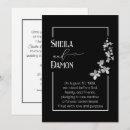 Search for silver and black wedding invitations Vow renewal