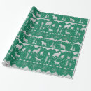 Search for winter forest animal wrapping paper Green