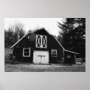 Search for black and white barn posters Vintage