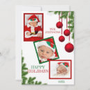 Search for happiness christmas cards Green