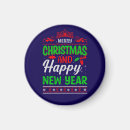 Search for happy new year magnets Festive