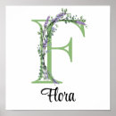 Search for floral letter posters Eucalyptus