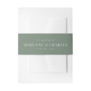 Search for floral wedding invitation belly bands Simple