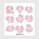 Search for cute axolotl stickers Pink