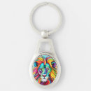 Search for lion portrait keychains Africa