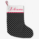 Search for polka dots christmas stockings White