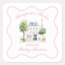 Search for paris baby shower stickers Pink