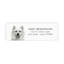 Search for american eskimo return address labels Dog