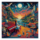 Recherche de harmonie musicale posters Piano