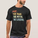 Search for pop man myth the legend tshirts Papa