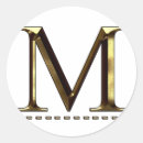 Search for gold letter m stickers Initial
