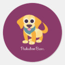 Search for round dog stickers Blue