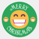 Recherche de emoji noël autocollants Heureux