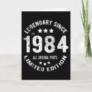 Search for 1984 birthday cards Vintage