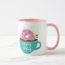 Search for donut mugs Illustration
