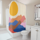 Search for mountain landscape shower curtains Abstract