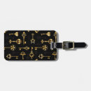 Recherche de gold luggage tags Black