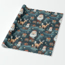 Search for christmas santa wrapping paper Reindeer