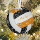 Search for orange and black ornaments Volleyball