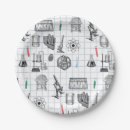 Recherche de mathématiques assiettes en papier Science