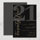 Search for black 21st birthday invitations Calligraphy