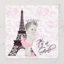Search for paris baby girl shower invitations Pink