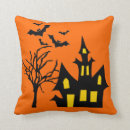 Search for haunted house halloween pillows Orange