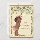 Search for african american princess baby shower invitations For her