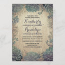 Search for succulent rehearsal dinner invitations Rustic