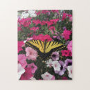 Recherche de fleur jaune puzzles Papillon