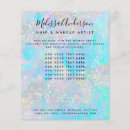 Search for makeup artist flyers Iridescent